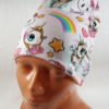 Mössa FLEECE foder, 3-8år, enhörningar - Bild 5