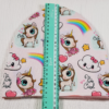 Mössa FLEECE foder, 3-8år, enhörningar - Bild 4