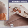 Mössa blommor, DUBBEL trikå, 5-10år - Bild 2
