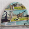 Mössa dinosaurier, FLEECE foder, 3-8år, dino - Bild 3