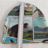 Mössa dinosaurier, FLEECE foder, 3-8år, dino - Bild 4