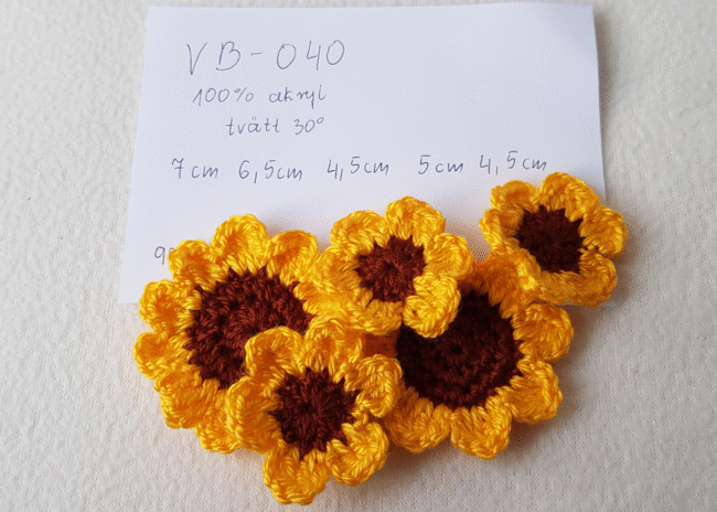 5st virkade blommor, solrosor - Bild 6