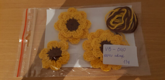 5st virkade blommor, solrosor - Bild 8