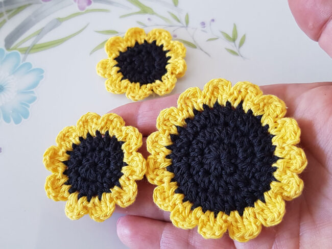 3st virkade blommor, solrosor - Bild 2