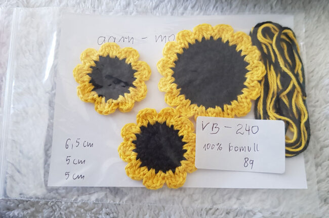 3st virkade blommor, solrosor - Bild 6