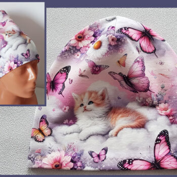 Mössa fjärilar, TUNN, 5-10år, katt