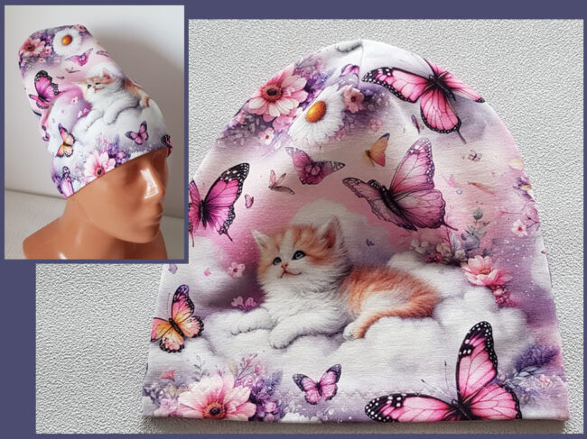 Mössa fjärilar, TUNN, 5-10år, katt