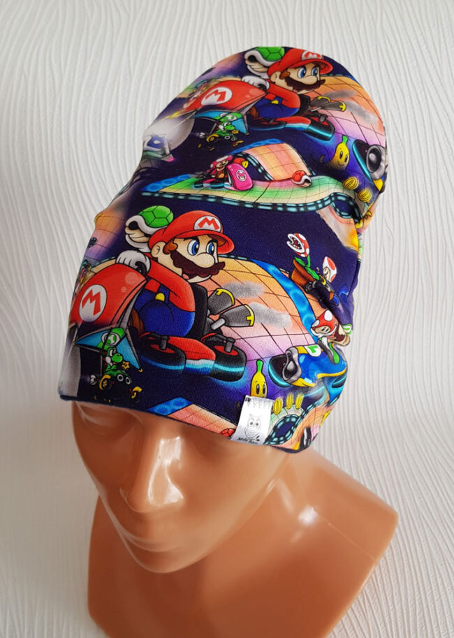 Mössa Super Mario, FLEECE foder, 5-12år - Bild 5