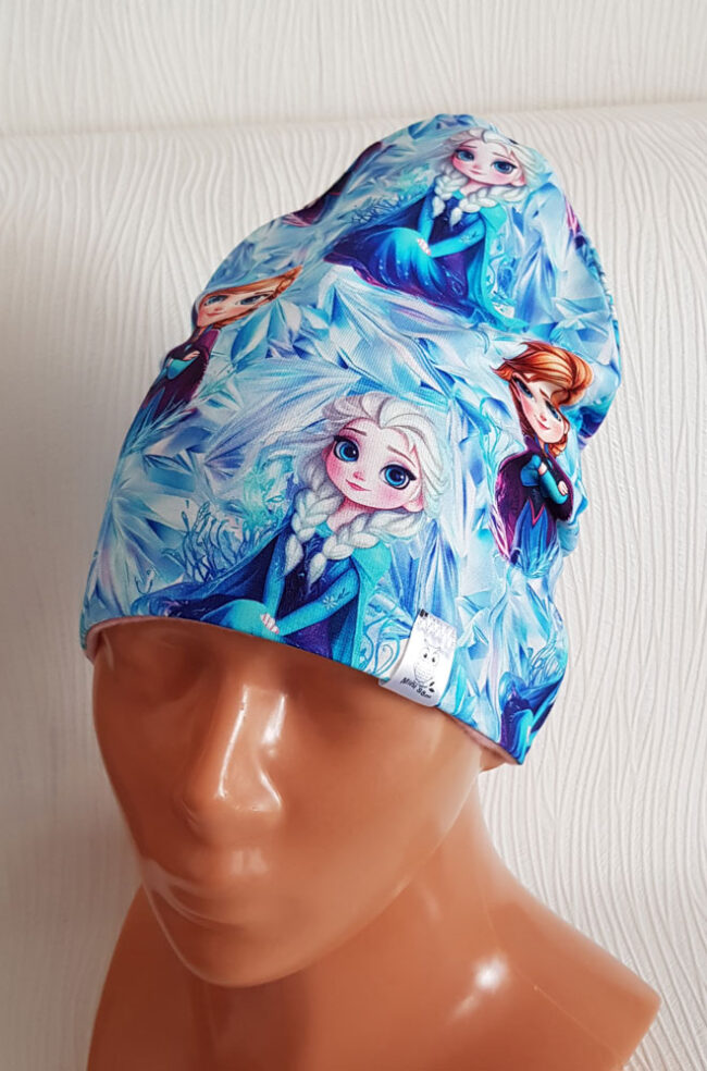 Mössa Frozen, FLEECE foder, 3-8år, Elsa, Anna - Bild 5