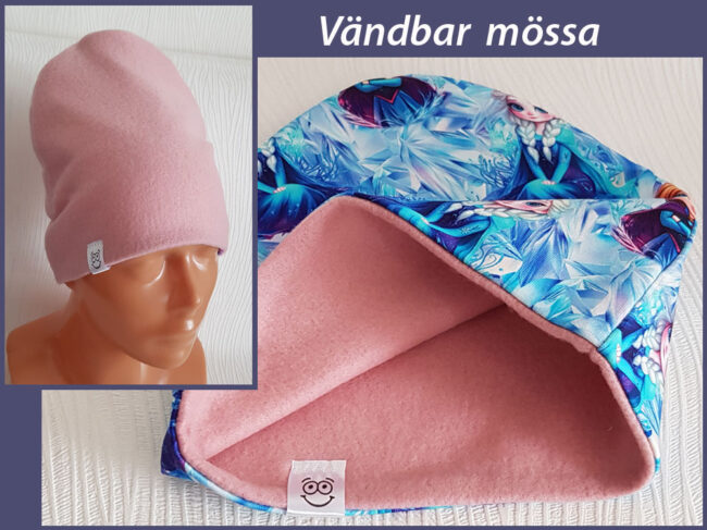 Mössa Frozen, FLEECE foder, 3-8år, Elsa, Anna - Bild 2
