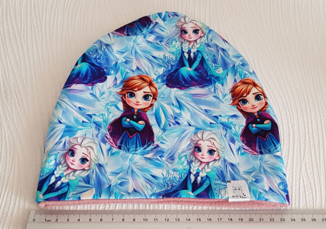 Mössa Frozen, FLEECE foder, 3-8år, Elsa, Anna - Bild 3