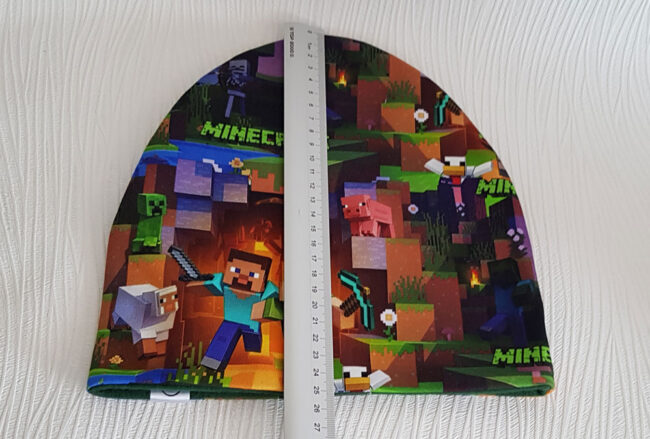 Mössa Minecraft, FLEECE foder, 6-14år - Bild 4