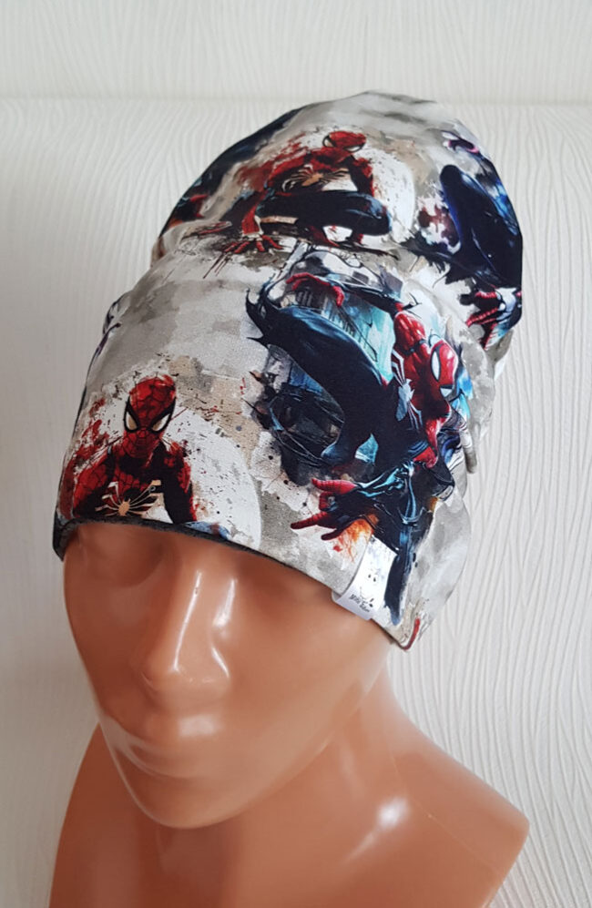 Mössa Spiderman, FLEECE foder, 5-12år - Bild 5