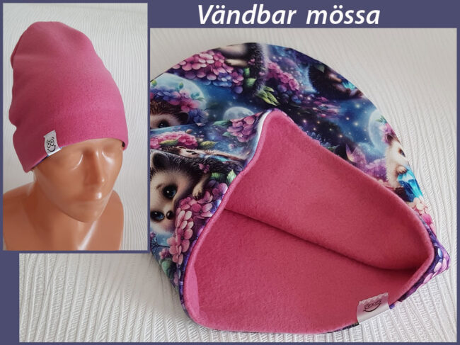 Mössa igelkottar, FLEECE foder, 4-9år - Bild 2