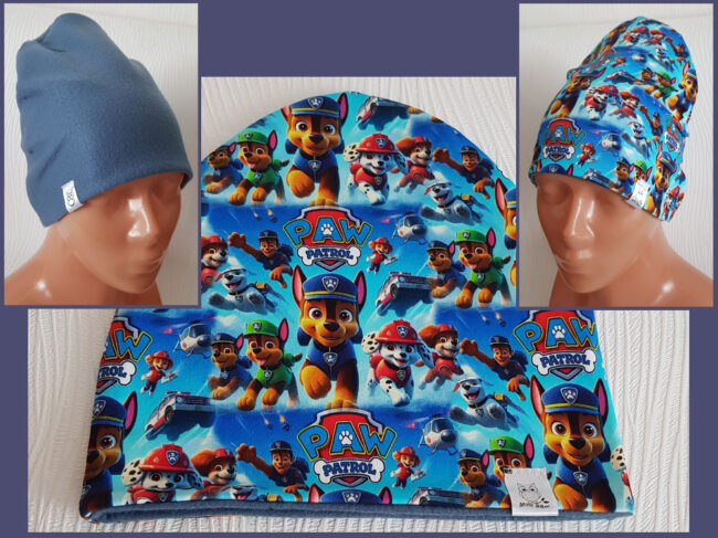 Mössa Paw Patrol, FLEECE foder, 4-9år