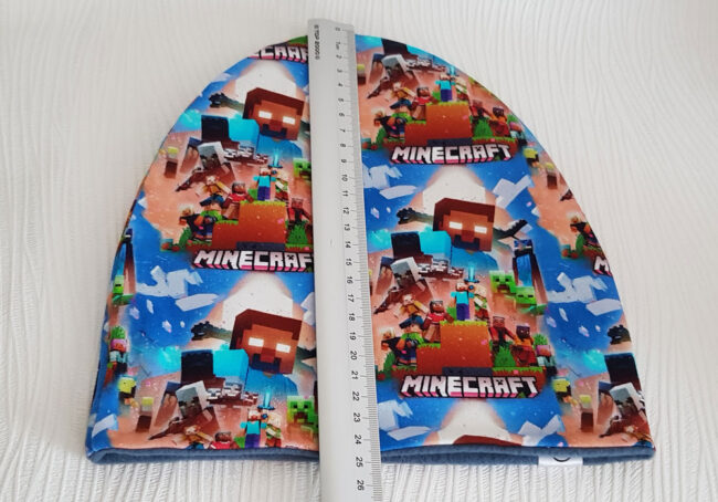 Mössa Minecraft, FLEECE foder, 6-14år - Bild 4