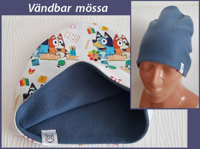 Mössa Bluey, FLEECE foder, 3-8år - Bild 2