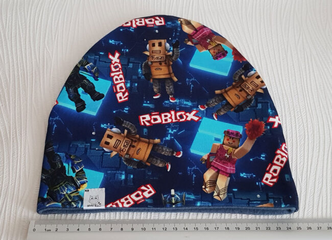 Mössa roblox, FLEECE foder, 6-12år, - Bild 4