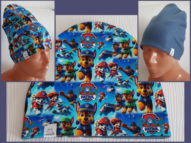 Mössa Paw Patrol, FLEECE foder, 5-10år