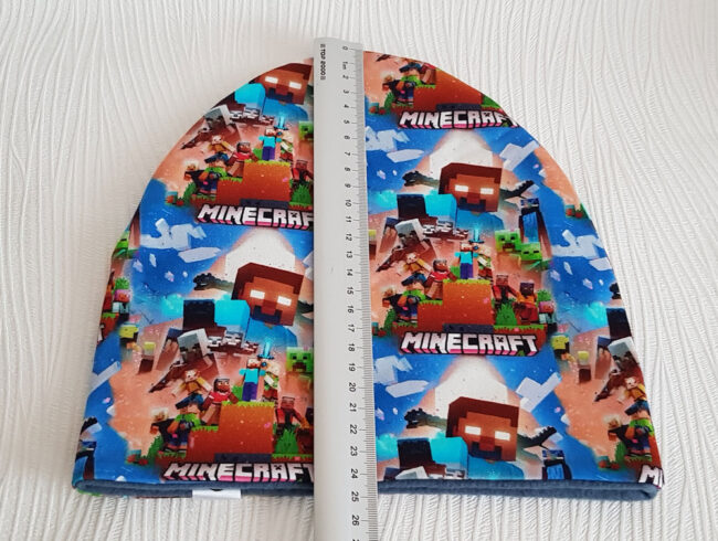 Mössa Minecraft, FLEECE foder, 7år-vuxen - Bild 5