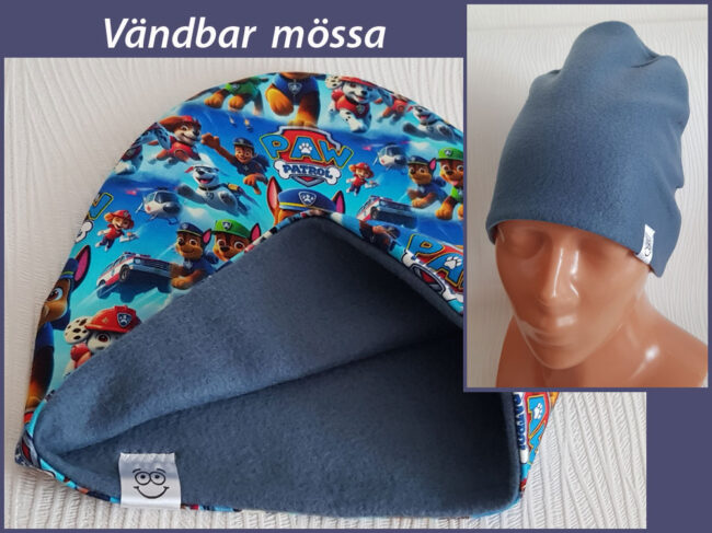 Mössa Paw Patrol, FLEECE foder, 5-10år - Bild 2