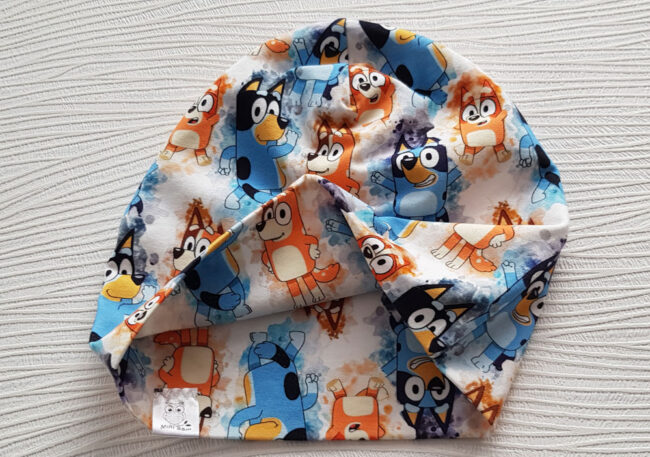 Mössa Bluey, DUBBEL trikå, 1-5år - Bild 2