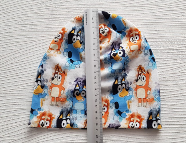 Mössa Bluey, DUBBEL trikå, 1-5år - Bild 4