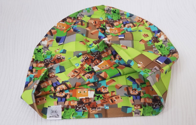 Mössa Minecraft, DUBBEL trikå, 9år-vuxna - Bild 2