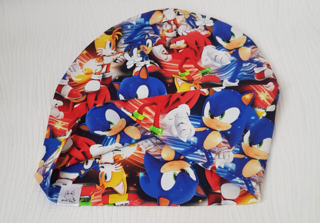 Mössa Sonic, DUBBEL trikå, 7år-vuxna - Bild 2