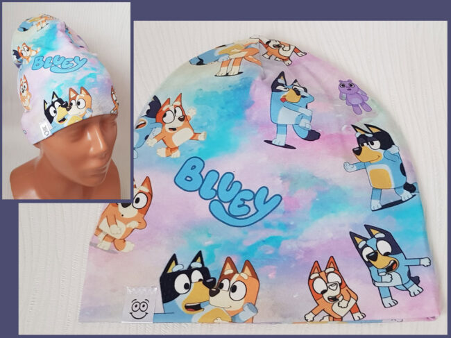 Mössa Bluey, DUBBEL trikå, 1,5-6 år, Bingo