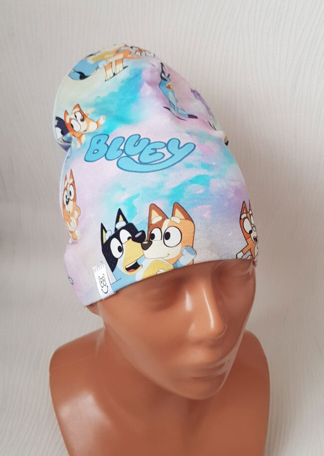 Mössa Bluey, DUBBEL trikå, 1,5-6 år, Bingo - Bild 5