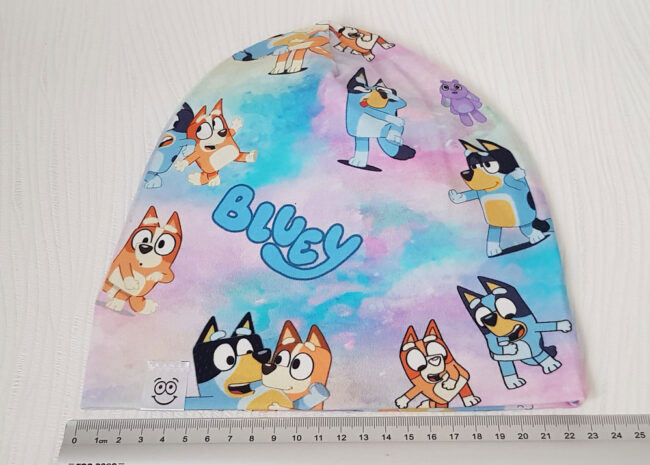 Mössa Bluey, DUBBEL trikå, 1,5-6 år, Bingo - Bild 3