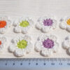 8st virkade blommor, ca 3,5 cm - Bild 4