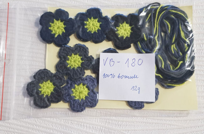 8st virkade blommor, ca 4 cm - Bild 6