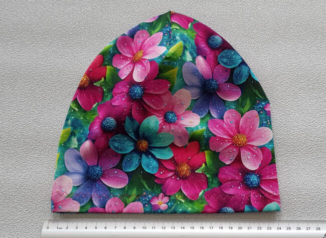 Mössa blommor, TUNN, 2-6år - Bild 3