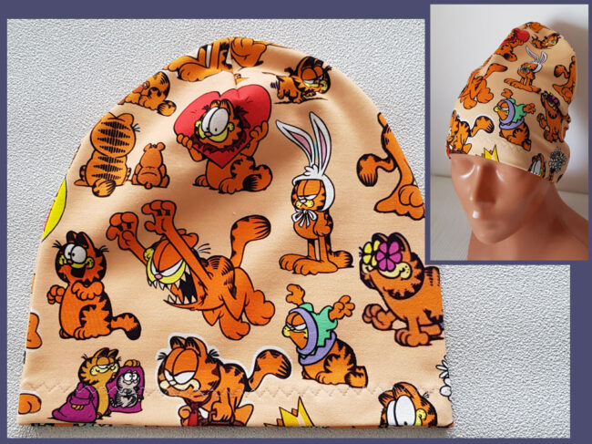 Mössa Garfield, TUNN, 2-6år,  Gustaf katten