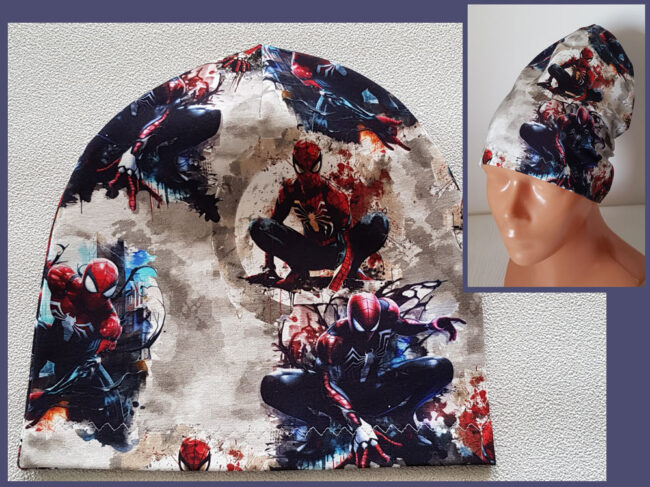 Mössa Spiderman, TUNN, 2-6år