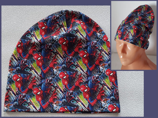 Mössa Spiderman, TUNN, 5-10år