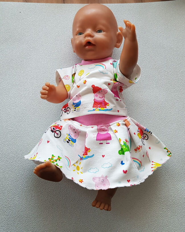 Dockkläder, passar Baby Born 43 cm, greta gris, peppa pig - Bild 2