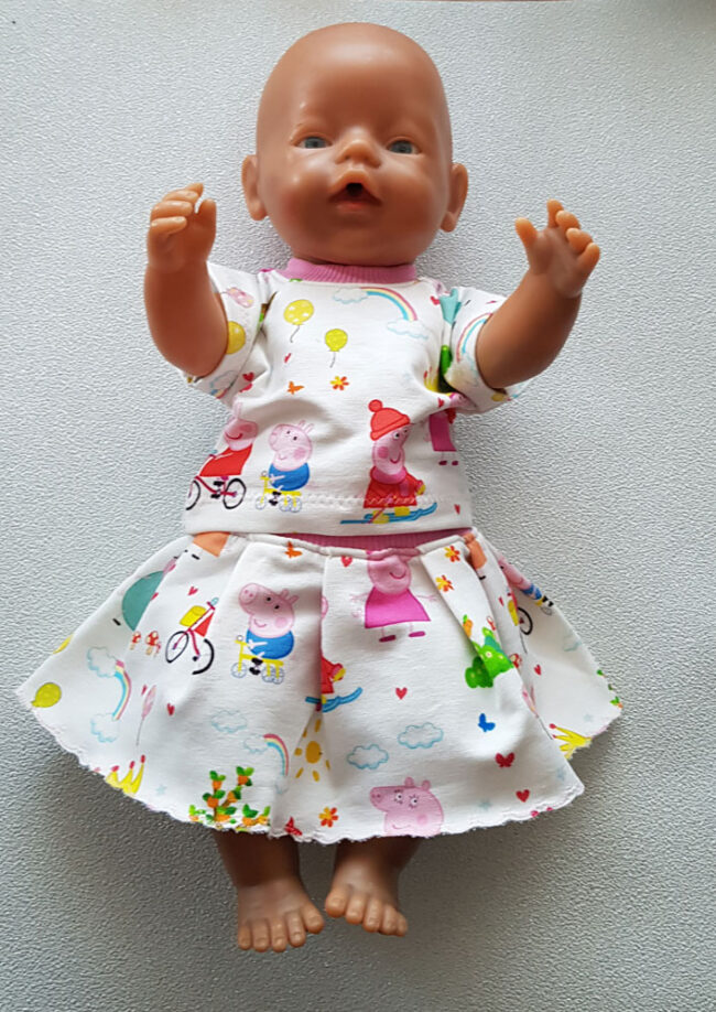 Dockkläder, passar Baby Born 43 cm, greta gris, peppa pig - Bild 3