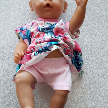 Dockkläder, passar Baby Born 43 cm, Skrållan 48cm, stitch