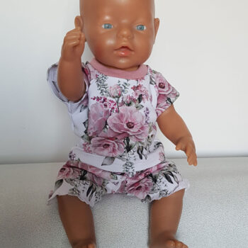 Dockkläder, passar Baby Born 43 cm, blommor