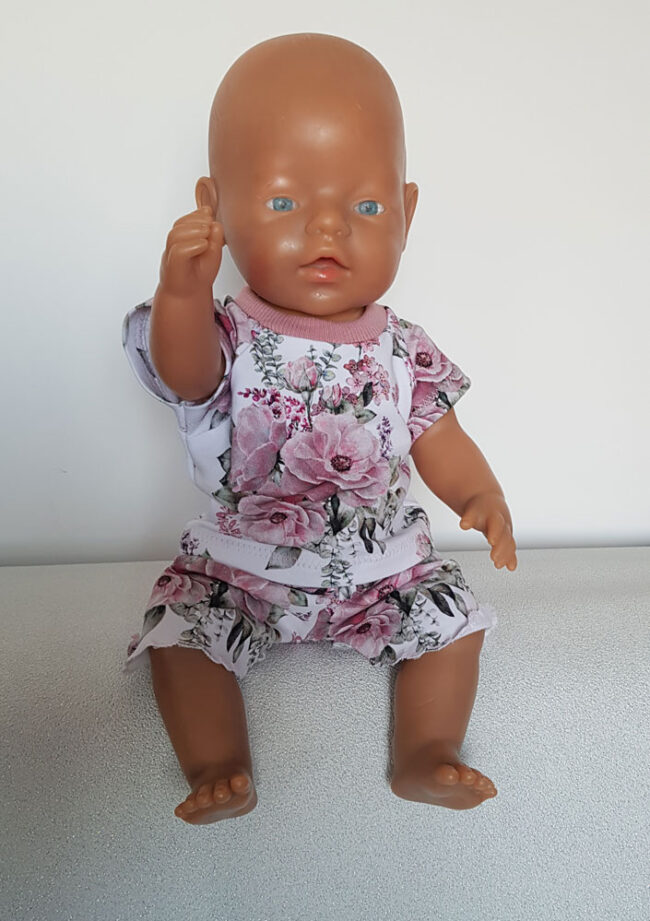 Dockkläder, passar Baby Born 43 cm, blommor