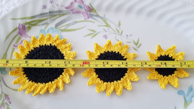 3st virkade blommor, solrosor - Bild 4