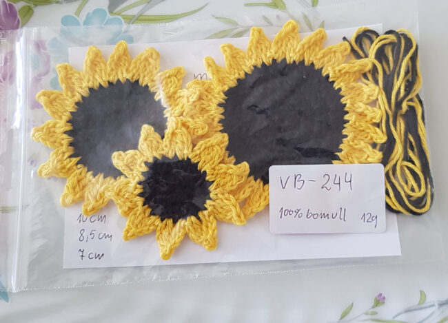 3st virkade blommor, solrosor - Bild 6