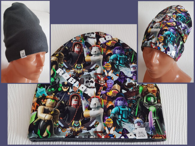 Mössa Roblox, FLEECE foder, 5-10år