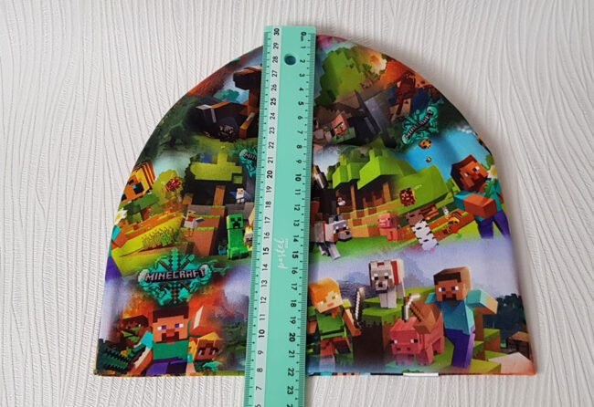 Mössa Minecraft, DUBBEL trikå, 6-12år - Bild 4