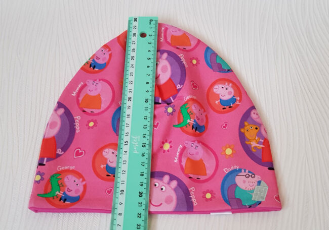 Mössa Greta Gris, DUBBEL trikå, 2-6år, Peppa Pig - Bild 4