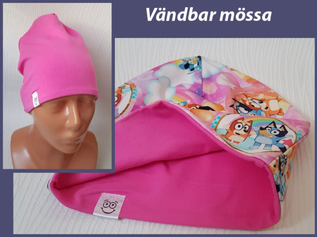 Mössa Bluey, DUBBEL trikå, 2-6år, Bingo - Bild 2