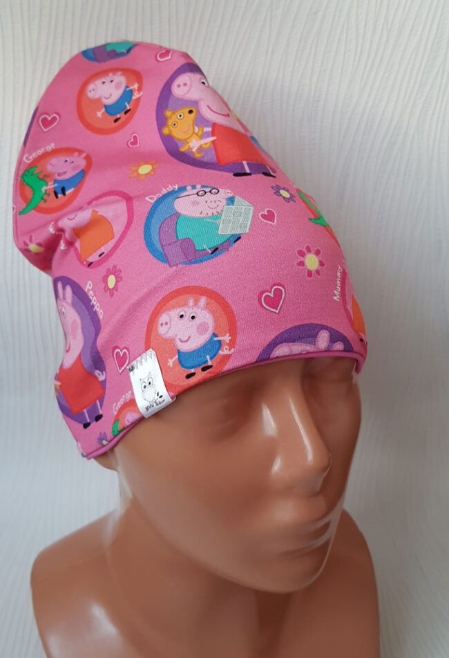 Mössa Greta Gris, DUBBEL trikå, 2-6år, Peppa Pig - Bild 5